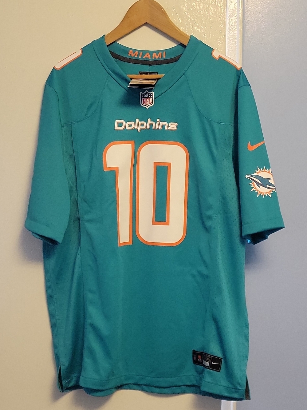 Miami Dolphins Men's Teal #10 Nike Jersey